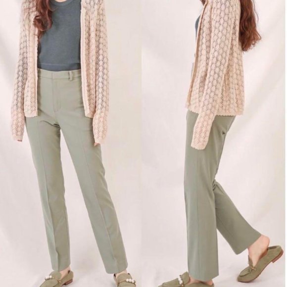 🔴 Uniqlo SMART ANKLE PANTS (2way Stretch) Mint Green Size XXS - Picture 5 of 11